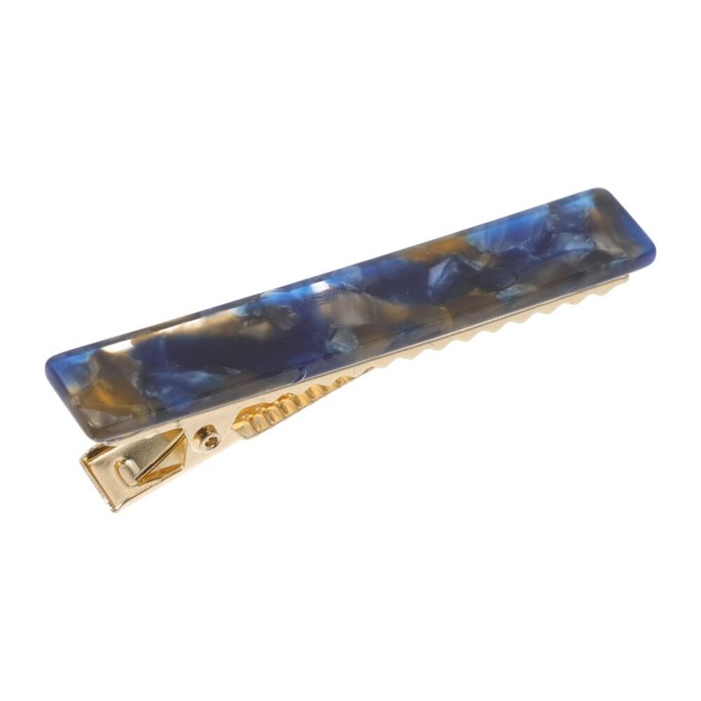 Fashion Duckbill Hairpin Hairdo Clip Deep Blue Yellow